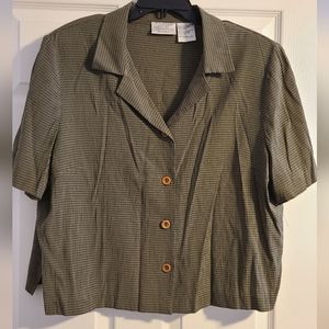 Kathie Lee Collection VTG Women Short Sleeve Blazer